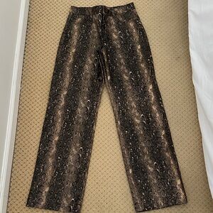 Mango Snake Print Trousers